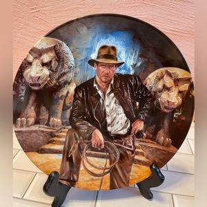Indiana Jones the last Crusade collectors plate with certificate of authenticity